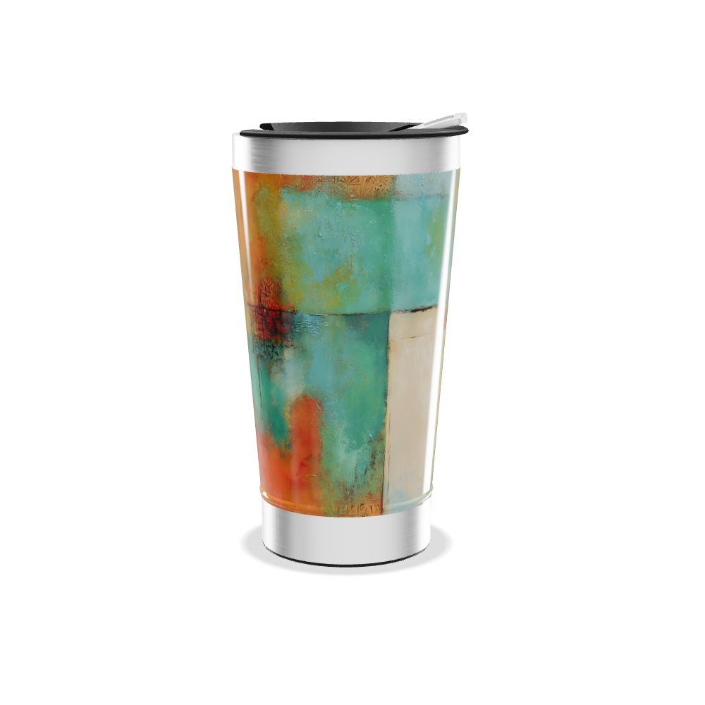 Copo Térmico - Efeito Abstrato Colorido