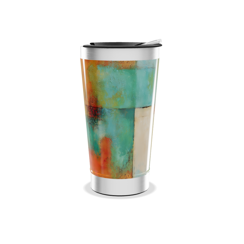 Copo Térmico - Efeito Abstrato Colorido