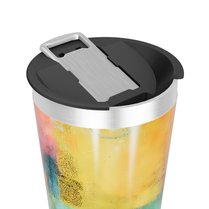 Copo Térmico - Efeito Abstrato Colorido