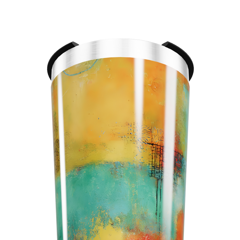 Copo Térmico - Efeito Abstrato Colorido