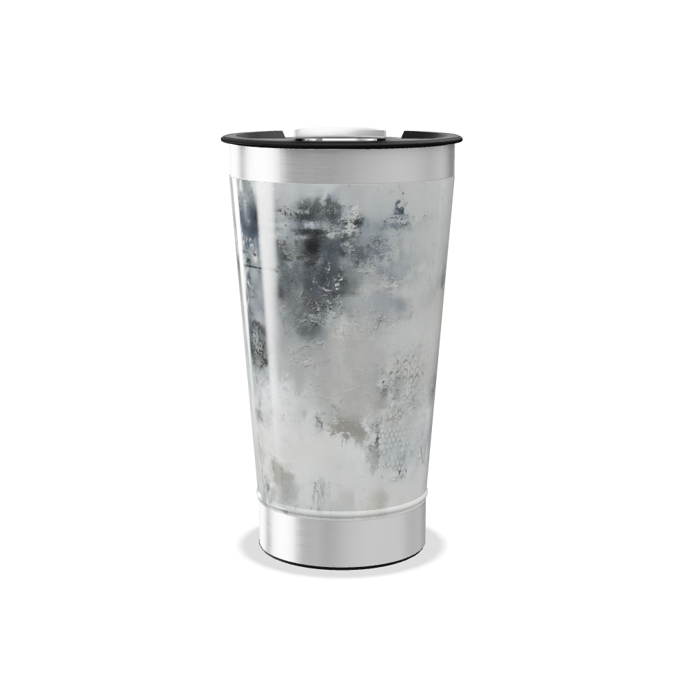Copo Térmico - Estampa Abstrata Inox