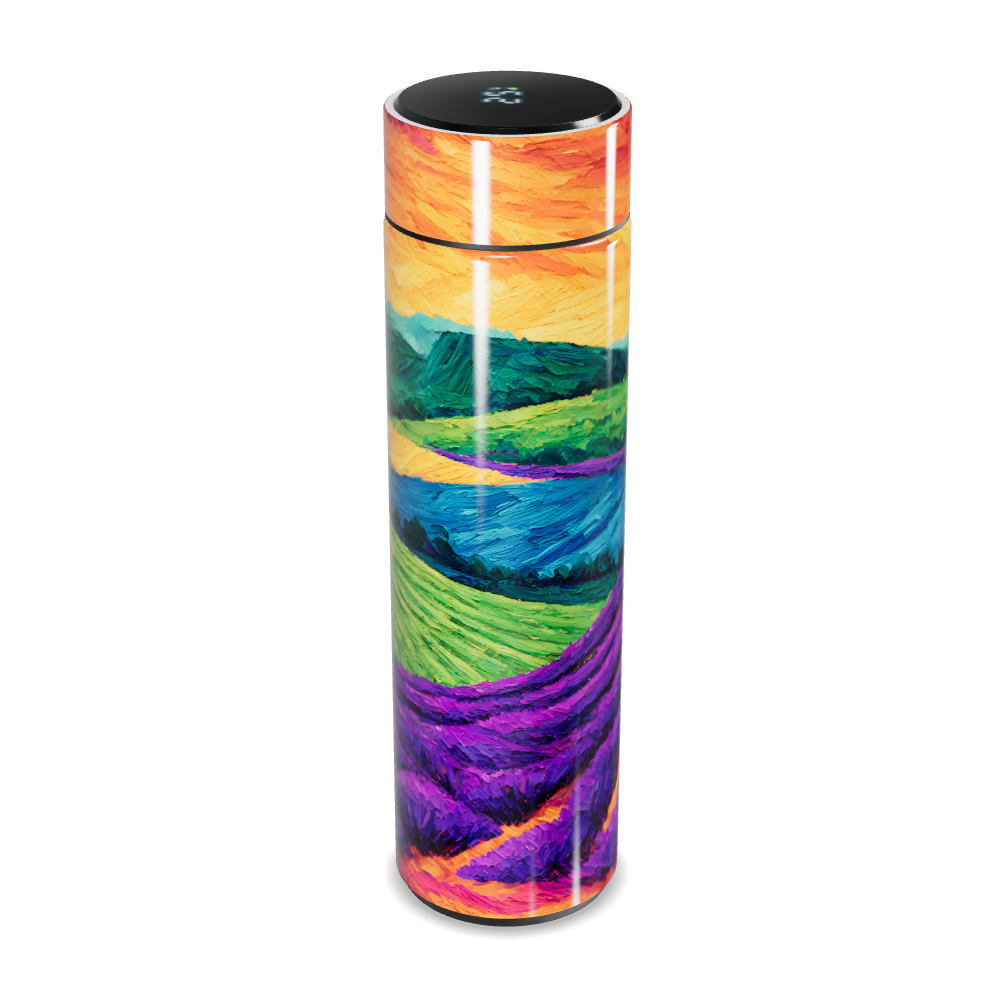 Garrafa Térmica Touch - Estampa Colorida Paisagem