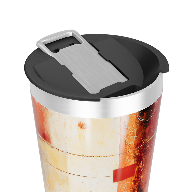 Copo Térmico - Estampa Abstrata Colorida