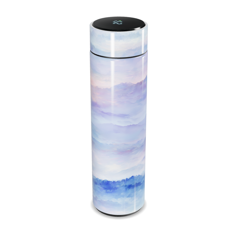 Garrafa Térmica Touch - Estampa Azul e Roxo