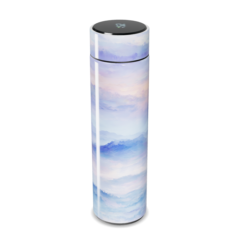 Garrafa Térmica Touch - Estampa Azul e Roxo