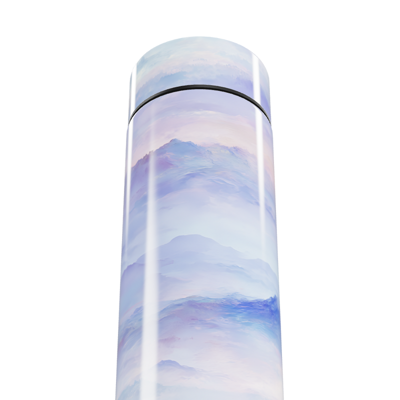 Garrafa Térmica Touch - Estampa Azul e Roxo