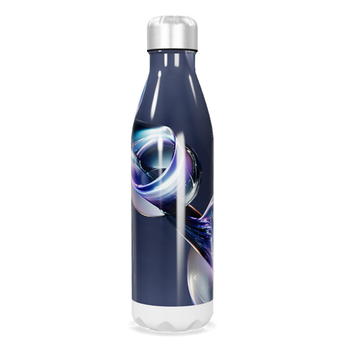 Garrafa Inox - Design Azul Metálico
