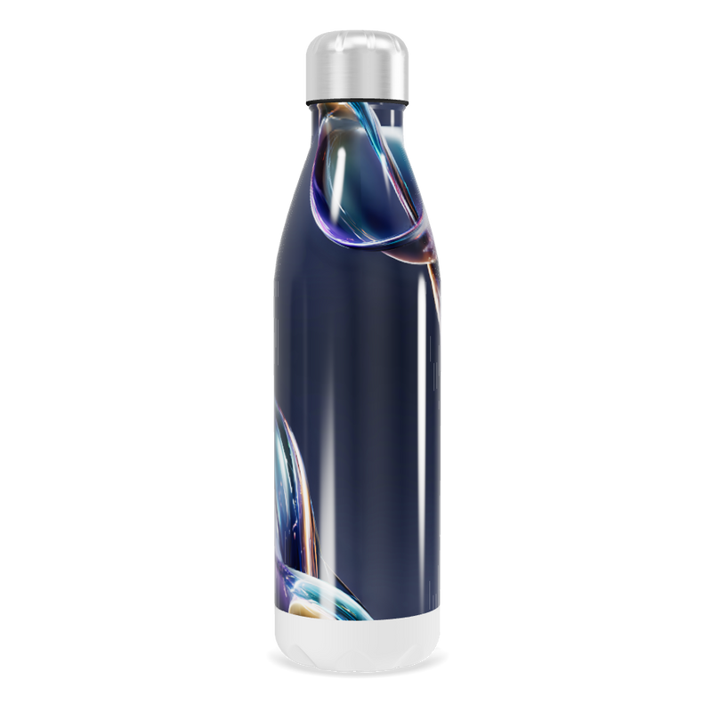 Garrafa Inox - Design Azul Metálico