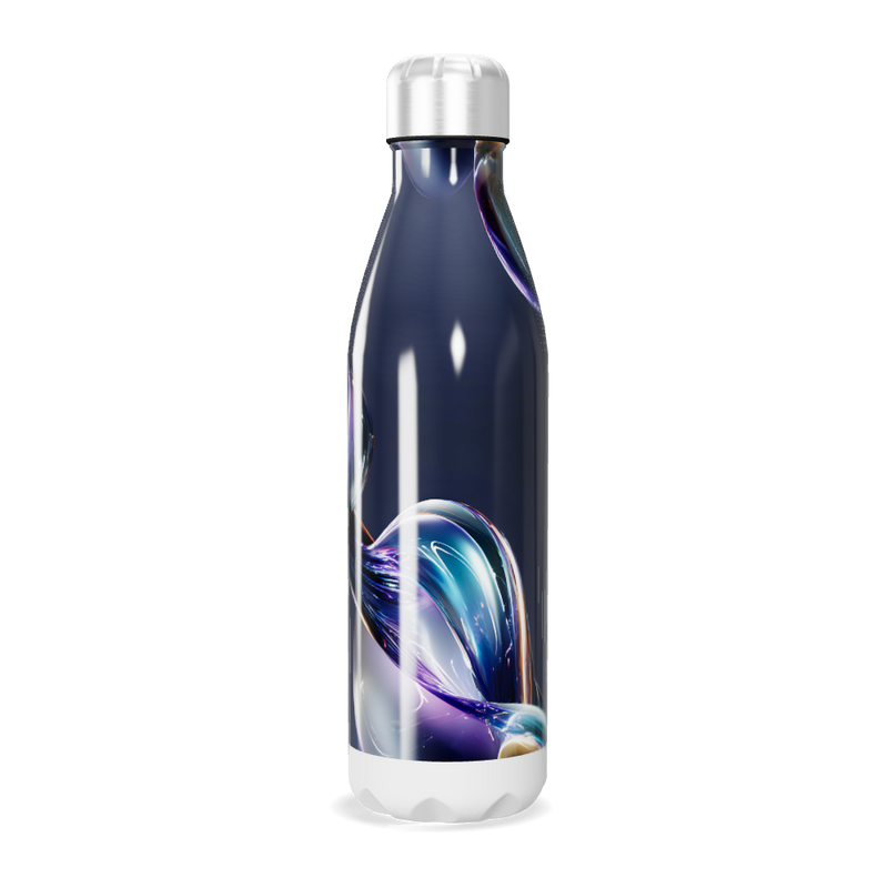 Garrafa Inox - Design Azul Metálico