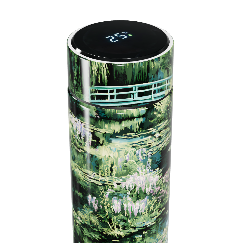 Garrafa Térmica Touch Estampa Monet Jardim