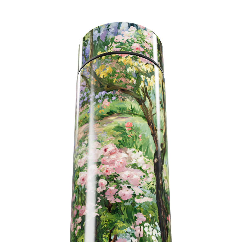 Garrafa Térmica Touch - Estampa Jardim Florido