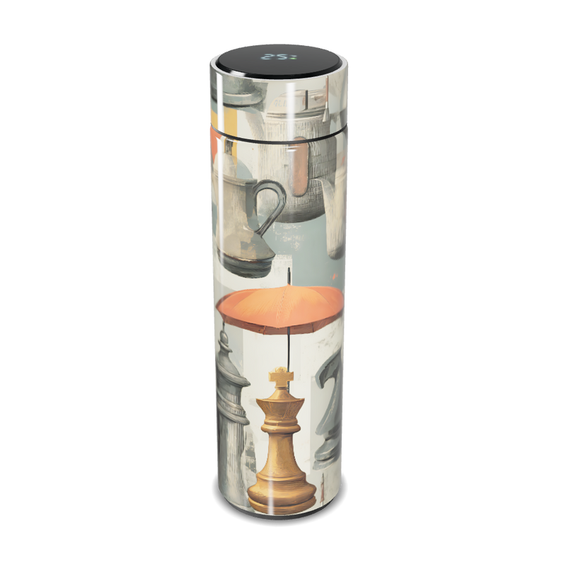 Garrafa Térmica Touch - Estampa Criativa Chess