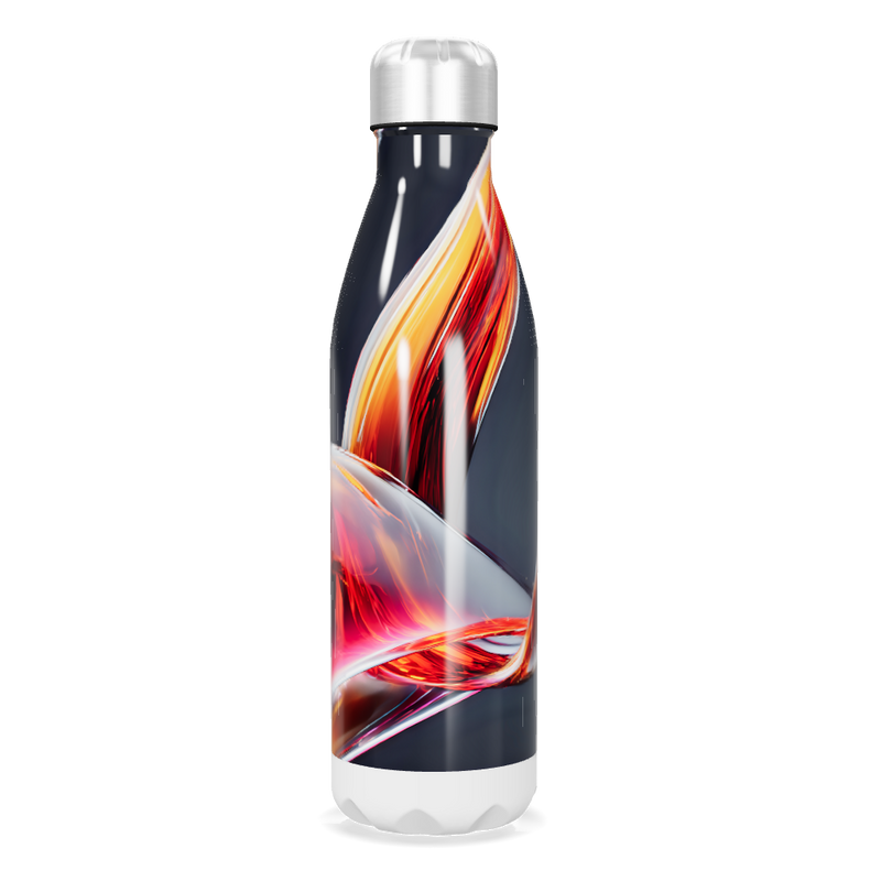Garrafa Inox - Estampa Abstrata Colorida