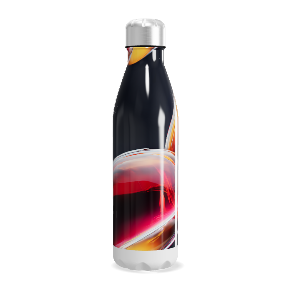 Garrafa Inox - Estampa Abstrata Colorida