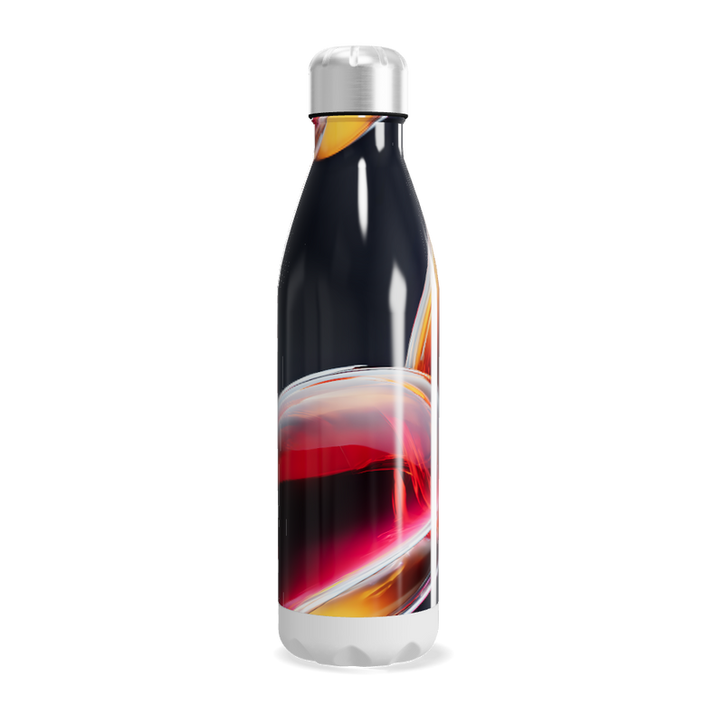 Garrafa Inox - Estampa Abstrata Colorida