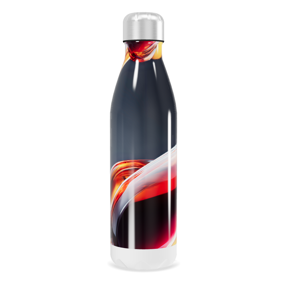 Garrafa Inox - Estampa Abstrata Colorida