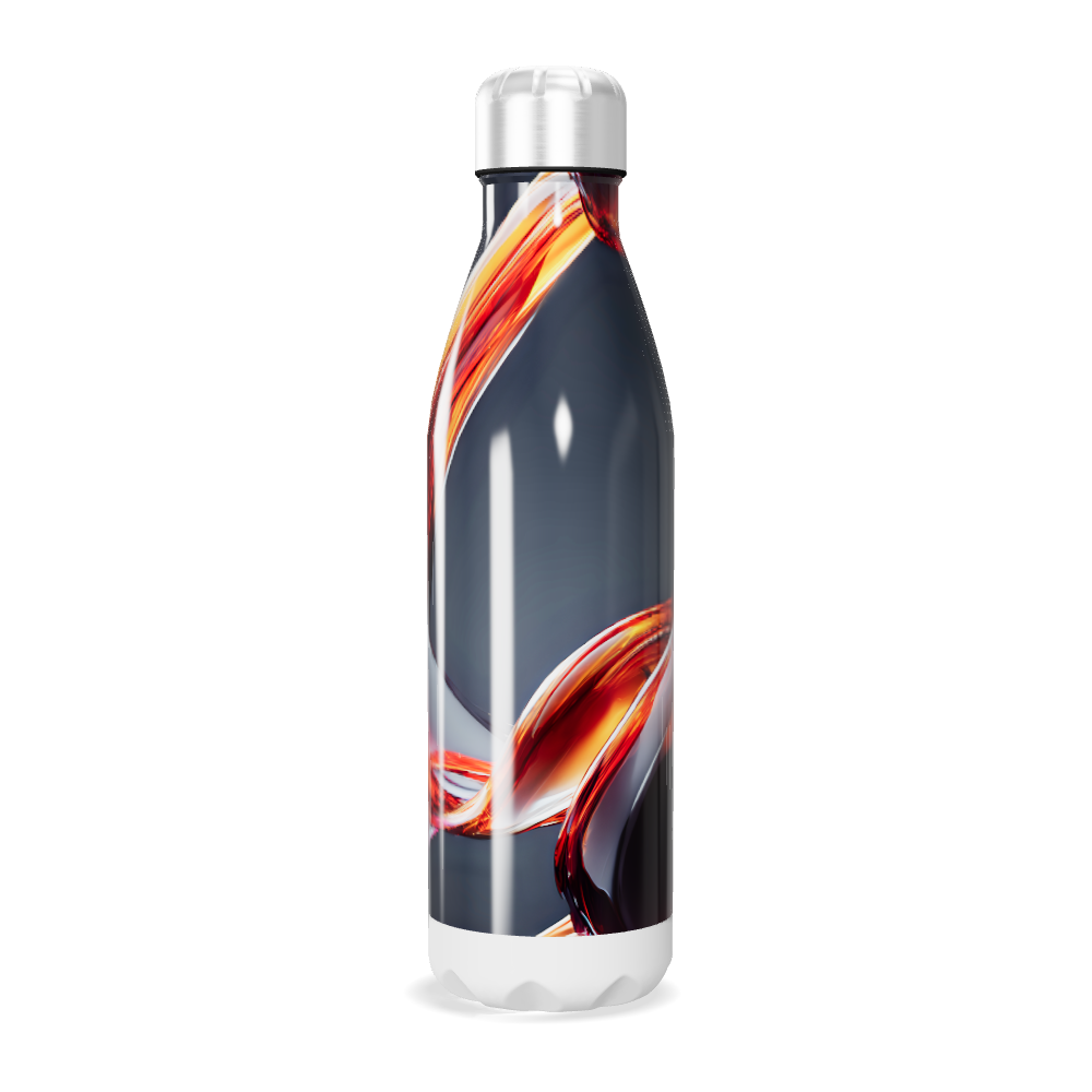 Garrafa Inox - Estampa Abstrata Colorida