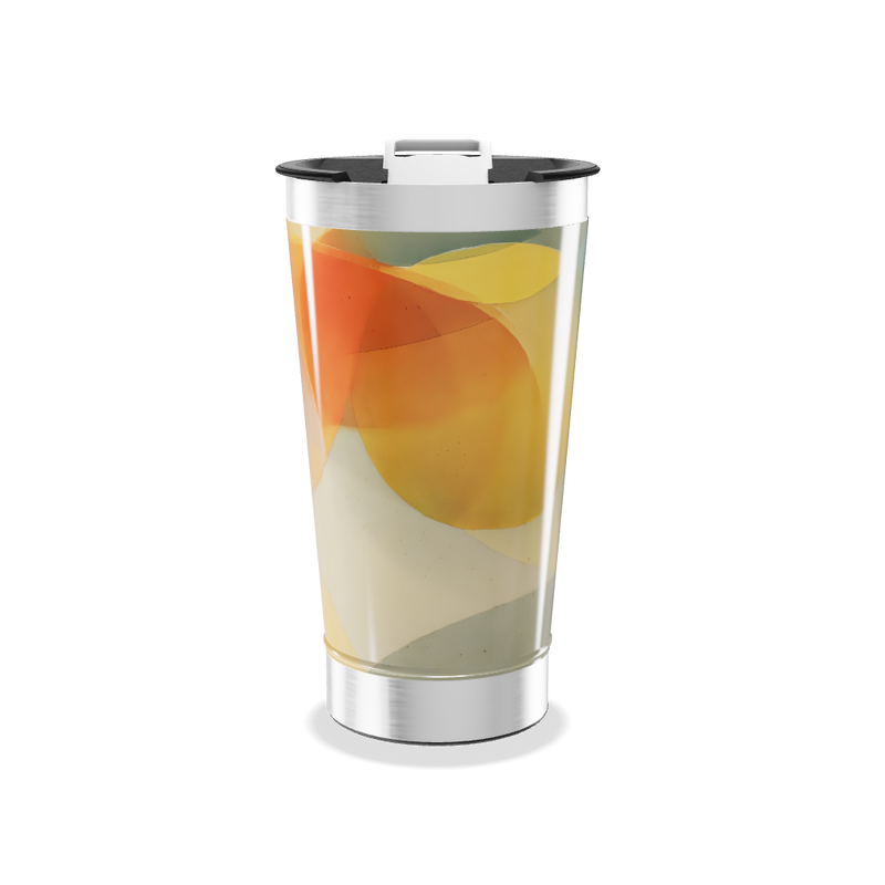 Copo Térmico - Estampa Abstrata Colorida