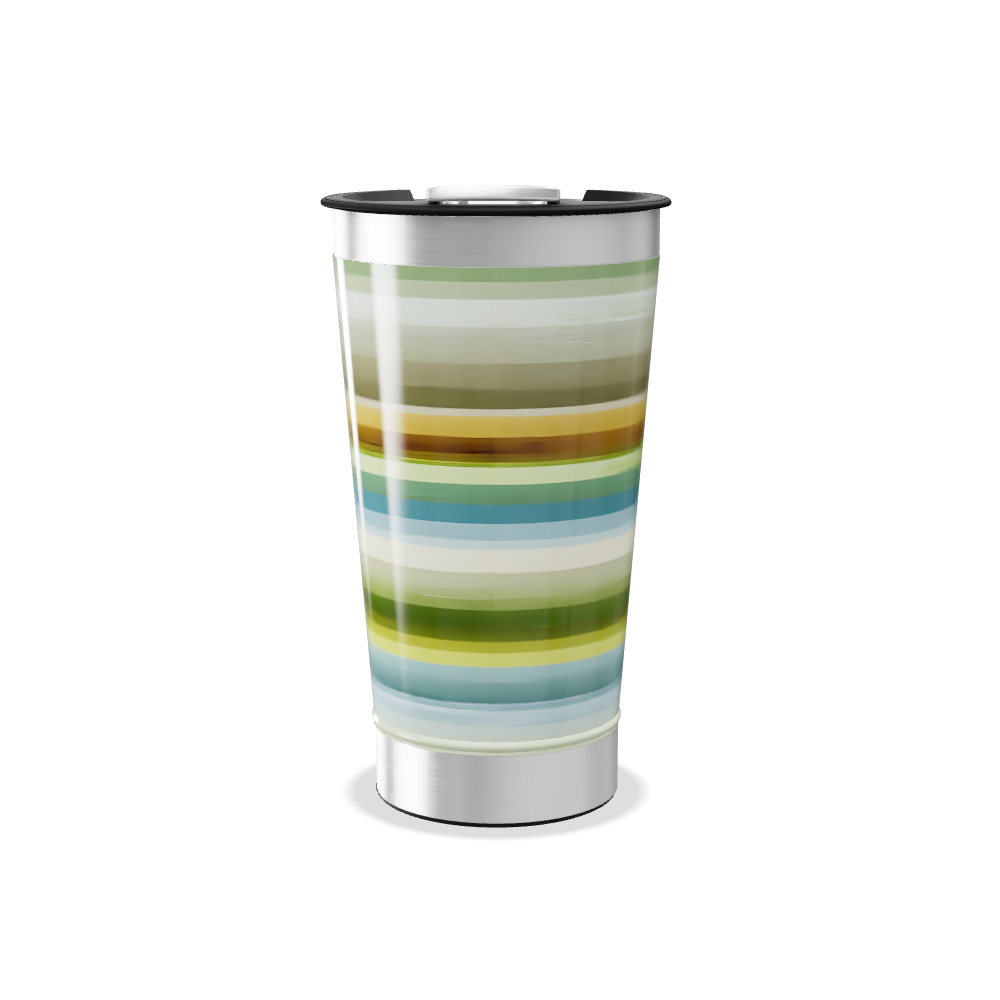 Copo Térmico - Listras Coloridas Aço Inox