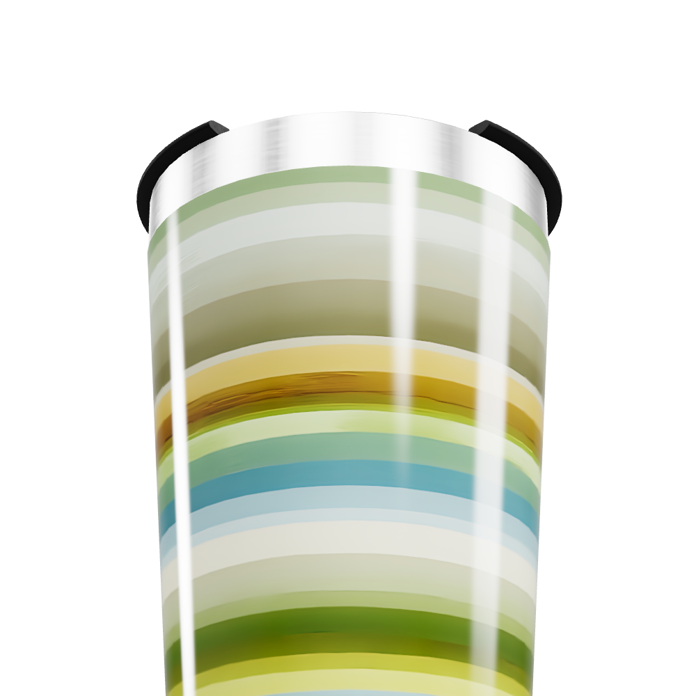 Copo Térmico - Listras Coloridas Aço Inox