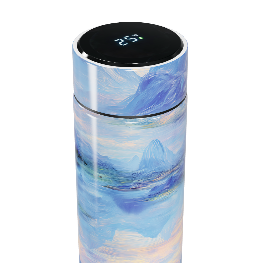 Garrafa Térmica Touch - Paisagem Azul