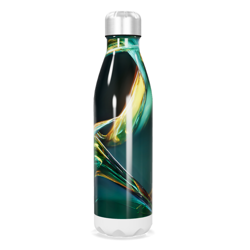 Garrafa Inox - Estampa Abstrata Colorida