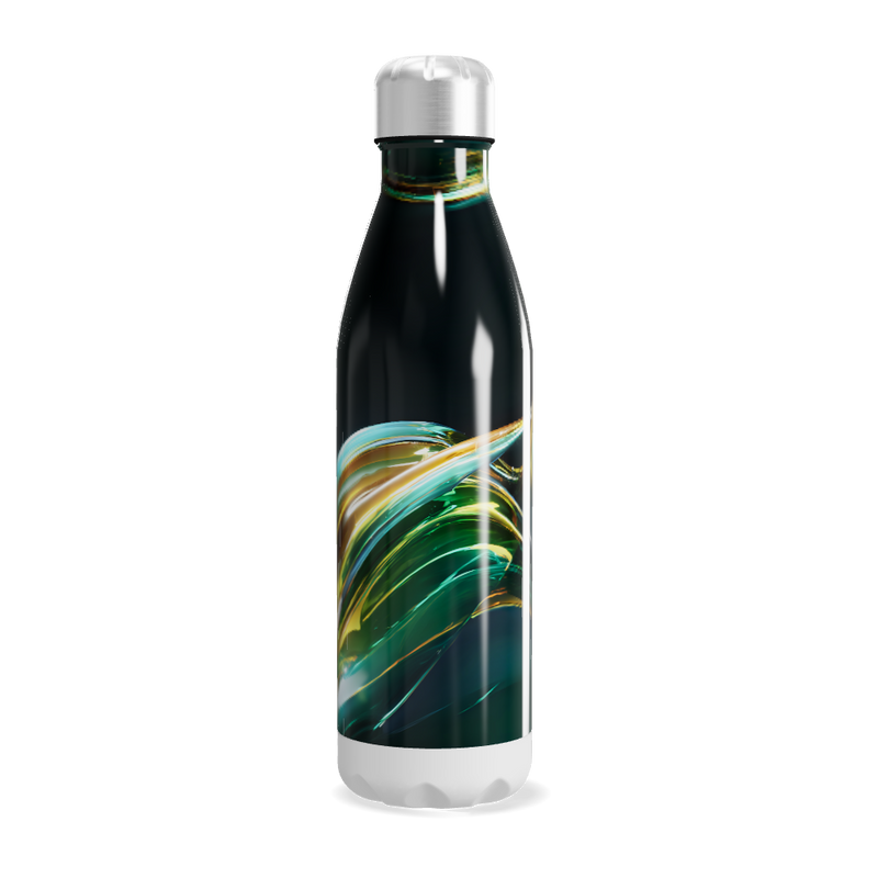 Garrafa Inox - Estampa Abstrata Colorida