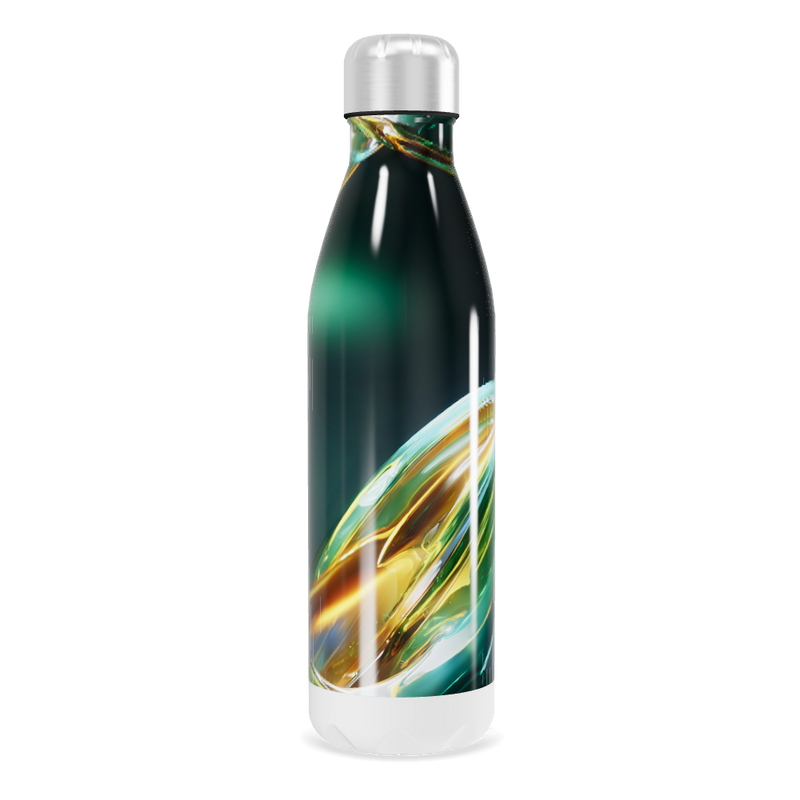 Garrafa Inox - Estampa Abstrata Colorida