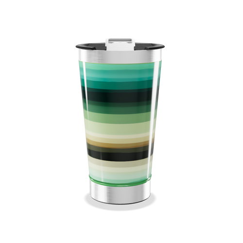 Copo Térmico - Listras Coloridas Aço Inox