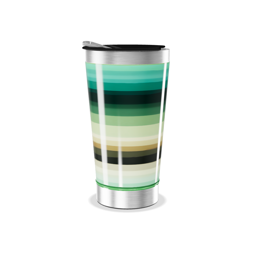 Copo Térmico - Listras Coloridas Aço Inox