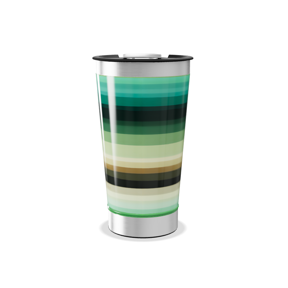 Copo Térmico - Listras Coloridas Aço Inox