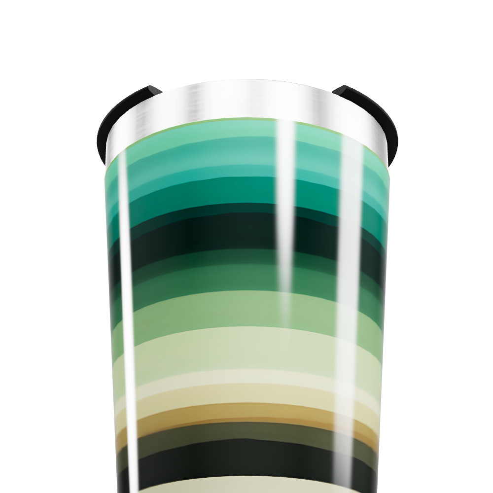 Copo Térmico - Listras Coloridas Aço Inox