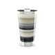 Copo Térmico - Listras Pretas e Bege Aço