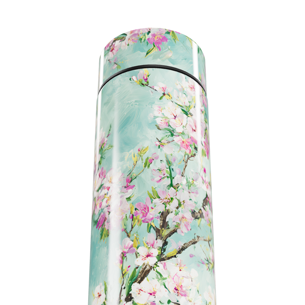 Garrafa Térmica Touch - Floral Azul Pastel