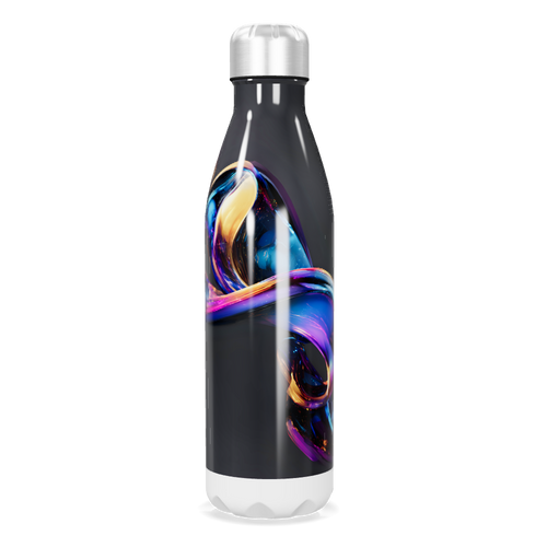 Garrafa Inox - Estampa Abstrata Colorida