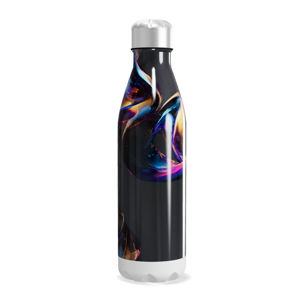 Garrafa Inox - Estampa Abstrata Colorida