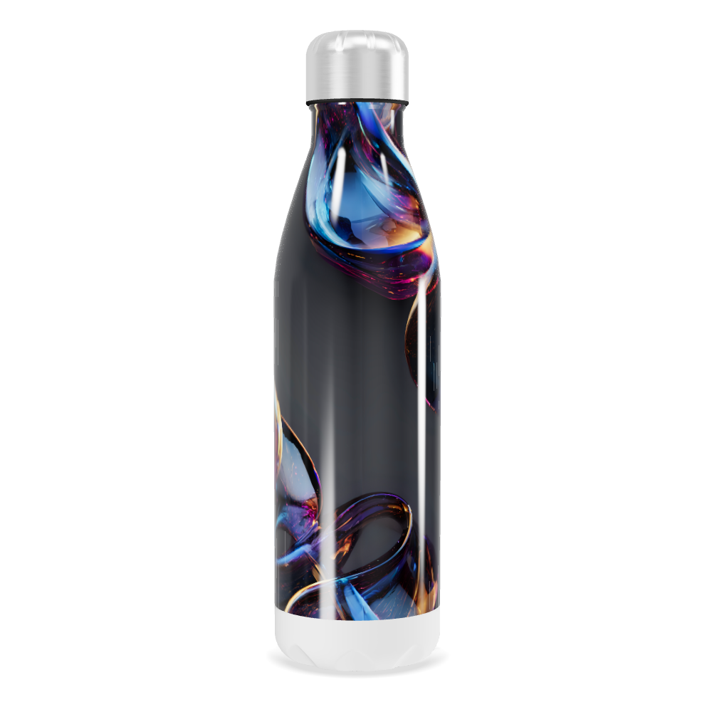 Garrafa Inox - Estampa Abstrata Colorida