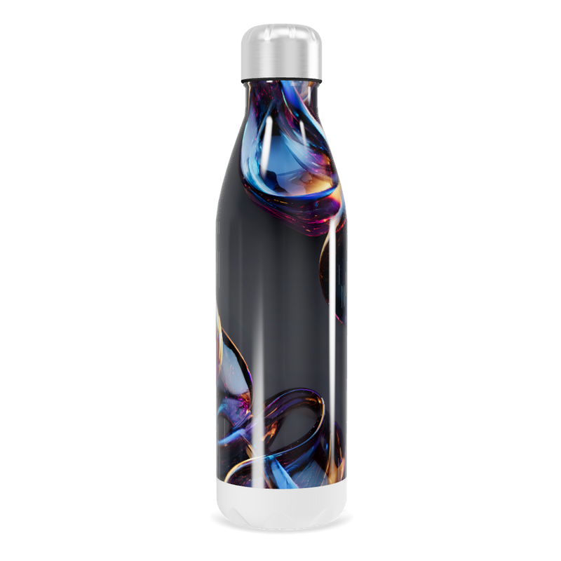 Garrafa Inox - Estampa Abstrata Colorida