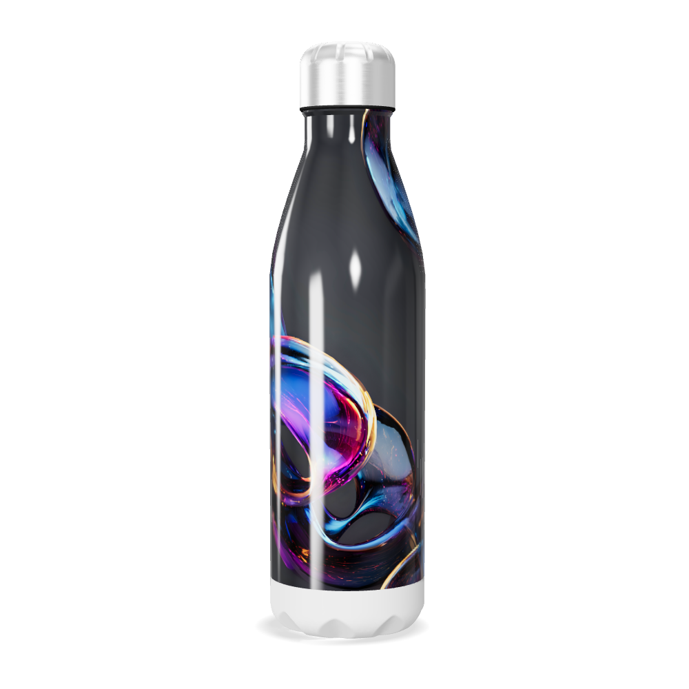 Garrafa Inox - Estampa Abstrata Colorida