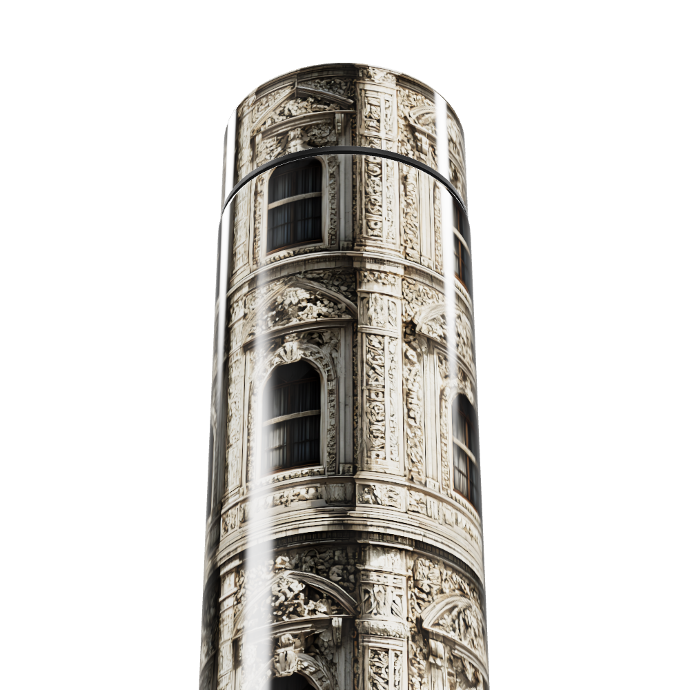 Garrafa Térmica Touch - Estampa Arquitetônica