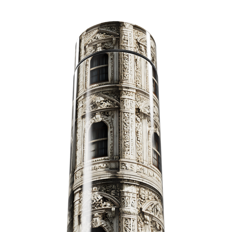 Garrafa Térmica Touch - Estampa Arquitetônica