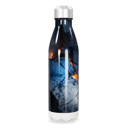 Garrafa Inox - Estampa Abstrata Azul