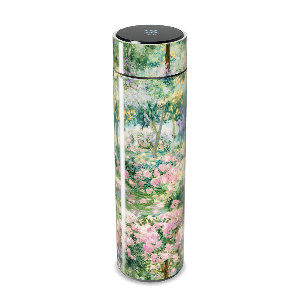 Garrafa Térmica Touch - Estampa Jardim Florido