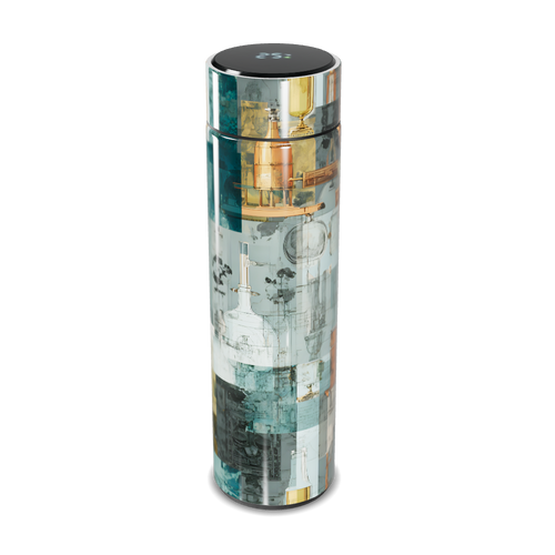 Garrafa Térmica Touch - Estampa Vintage Colorida