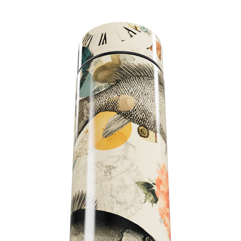 Garrafa Térmica Touch - Estampa Peixes Colorida