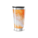 Copo Térmico - Estampa Marmorizada Laranja
