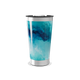 Copo Térmico - Azul com Estampa Abstrata