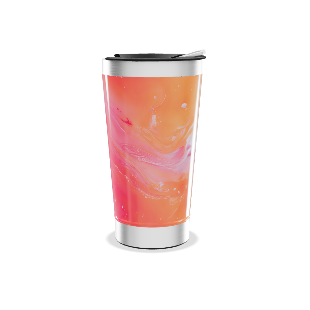 Copo Térmico - Rosa Marmorizado Inox