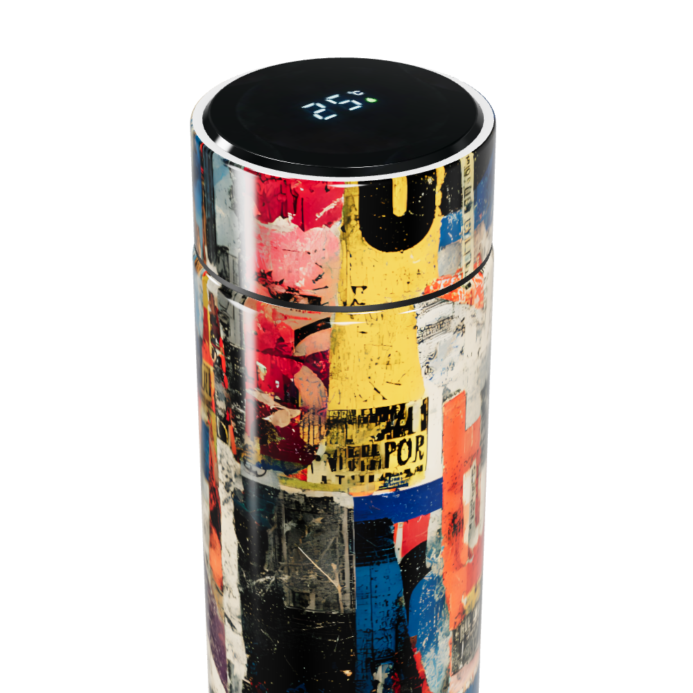 Garrafa Térmica Touch - Estampa Colorida