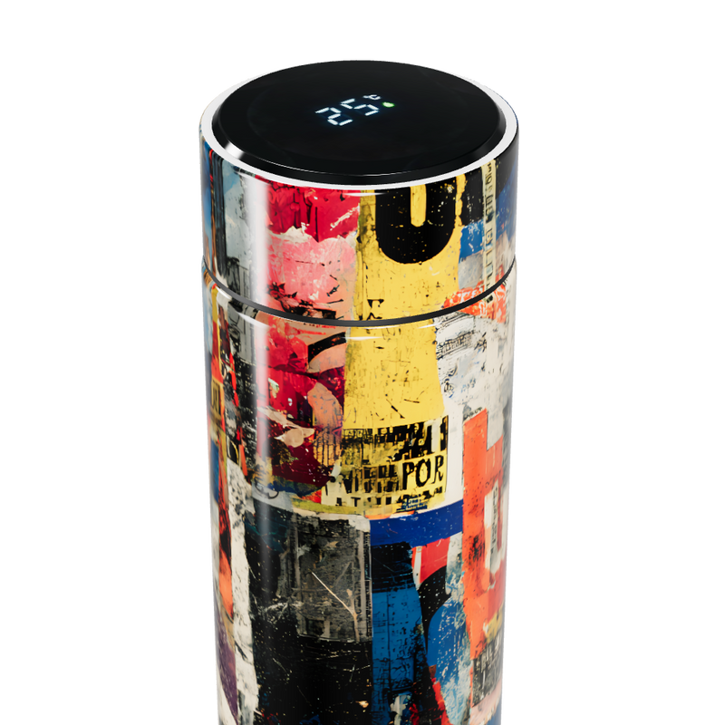 Garrafa Térmica Touch - Estampa Colorida